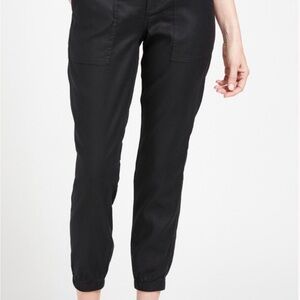 Level 99 Black Izzy patch pocket cuff pant